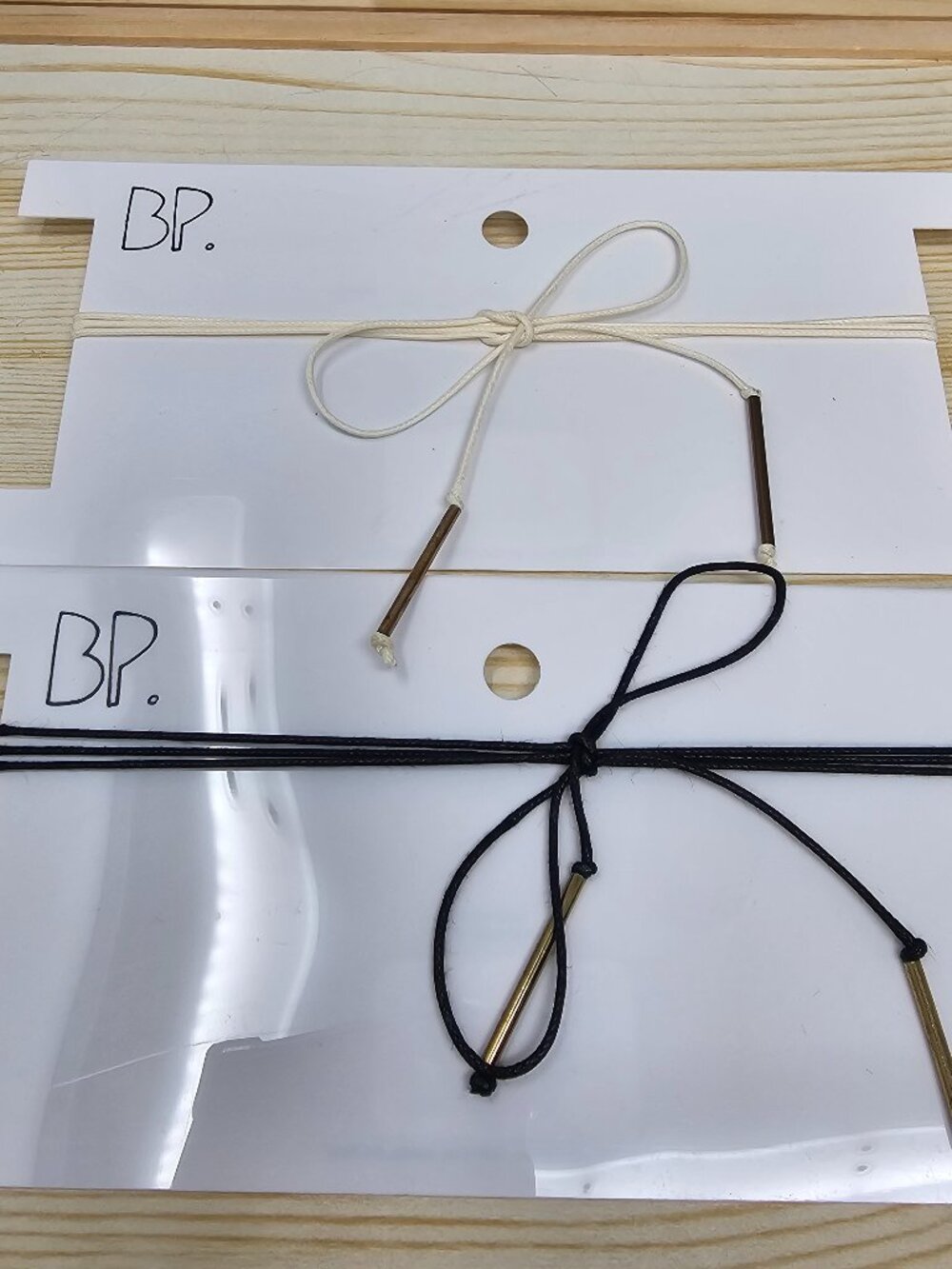 $30 MSRP Nordstrom Set of 2 Black White Choker Necklaces NWT Minimalist Boho